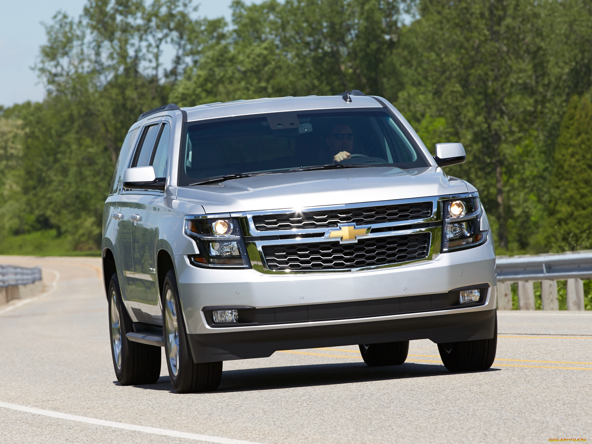 автомобили, chevrolet, 2015г, светлый, lt, tahoe