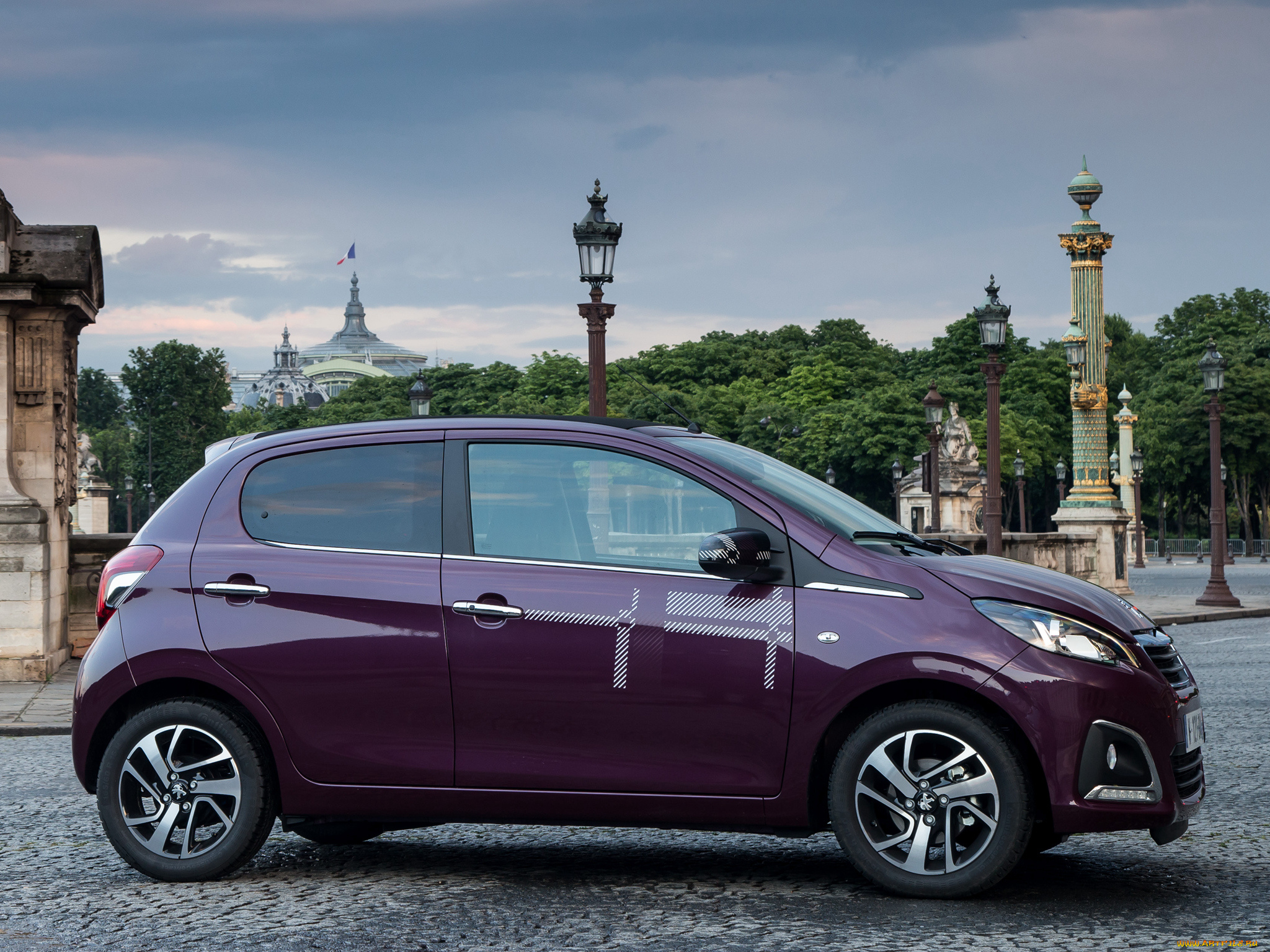 автомобили, peugeot, 108, вишневый, 2014г, 5-door, top