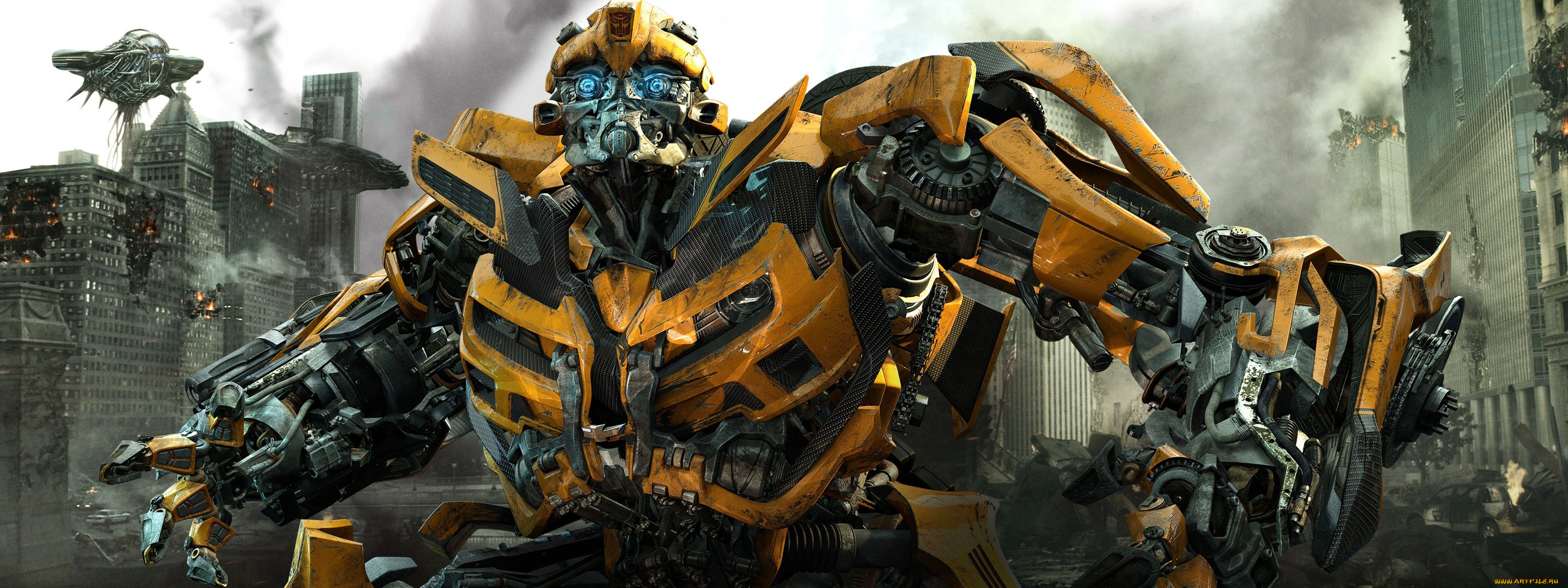 transformers, 3, , dark, of, the, moon, кино, фильмы, dual, monitor, bumblebee