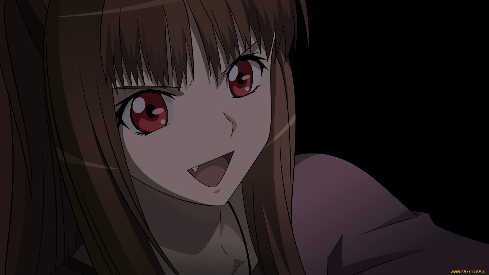 аниме, spice, and, wolf, девушка, арт, horo, spice, and, wolf