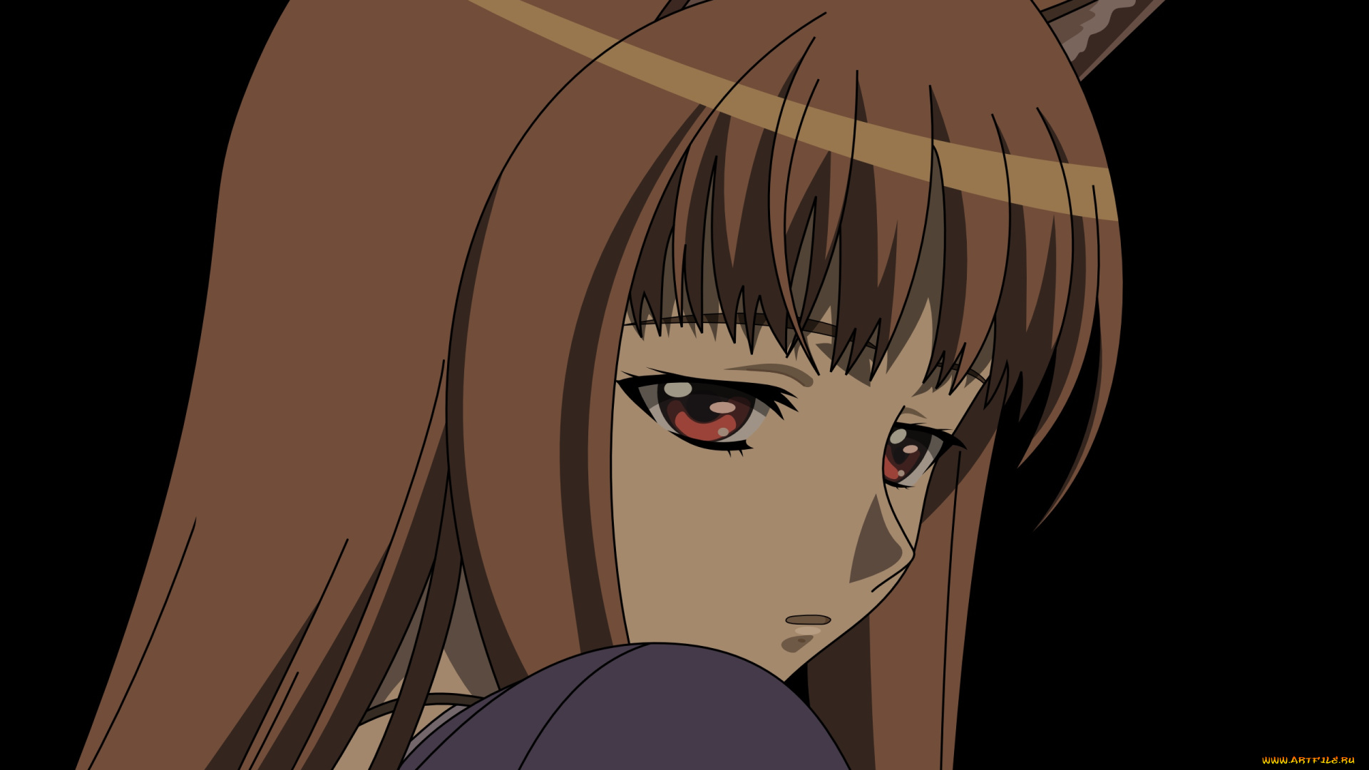 аниме, spice, and, wolf, девушка, арт, horo, spice, and, wolf