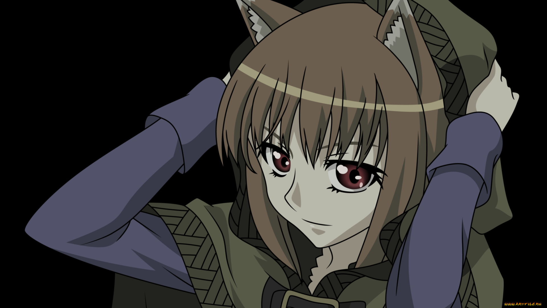 аниме, spice, and, wolf, spice, and, wolf, девушка, арт, horo