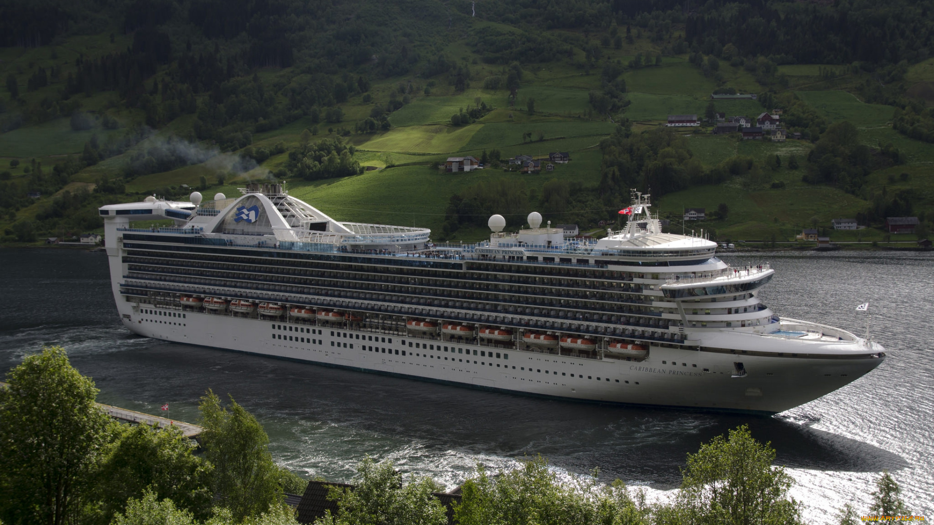 caribbean, princess, корабли, лайнеры, круизный, лайнер