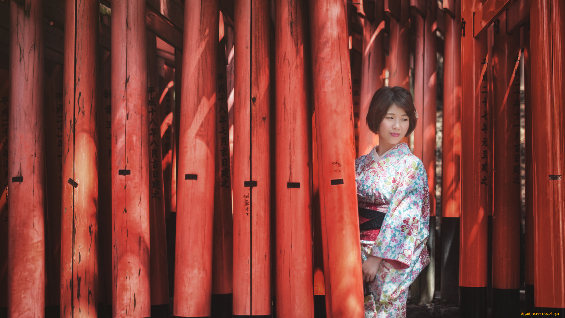 девушки, -unsort, , азиатки, азиатка, юката, традиционный, наряд