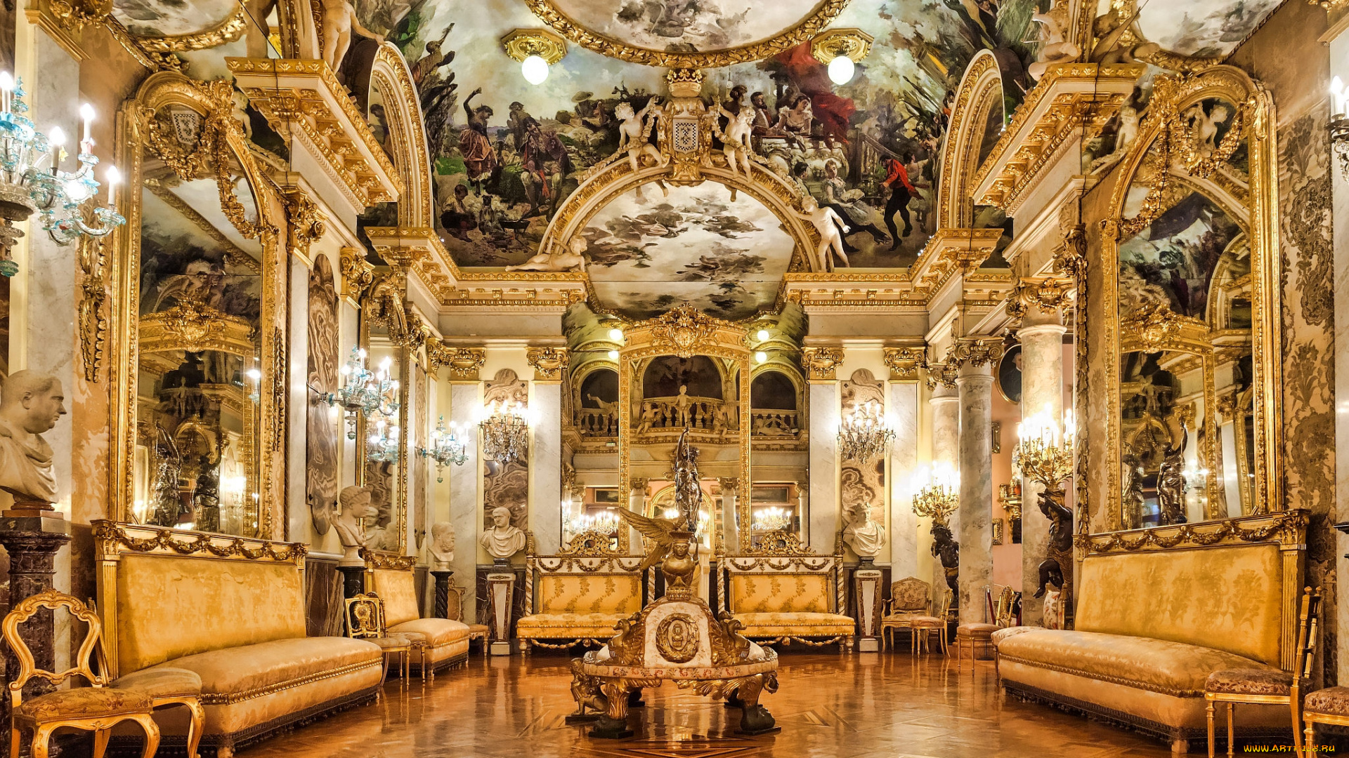 интерьер, дворцы, , музеи, дворец, убранство