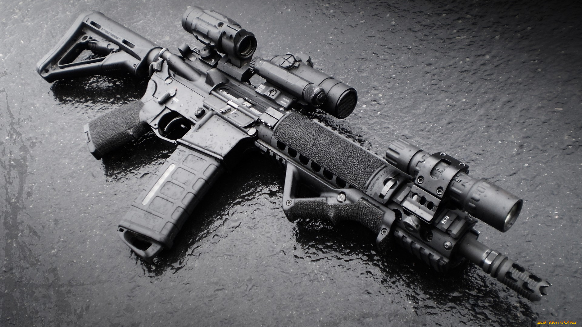 оружие, автоматы, винтовка, прицел, m4