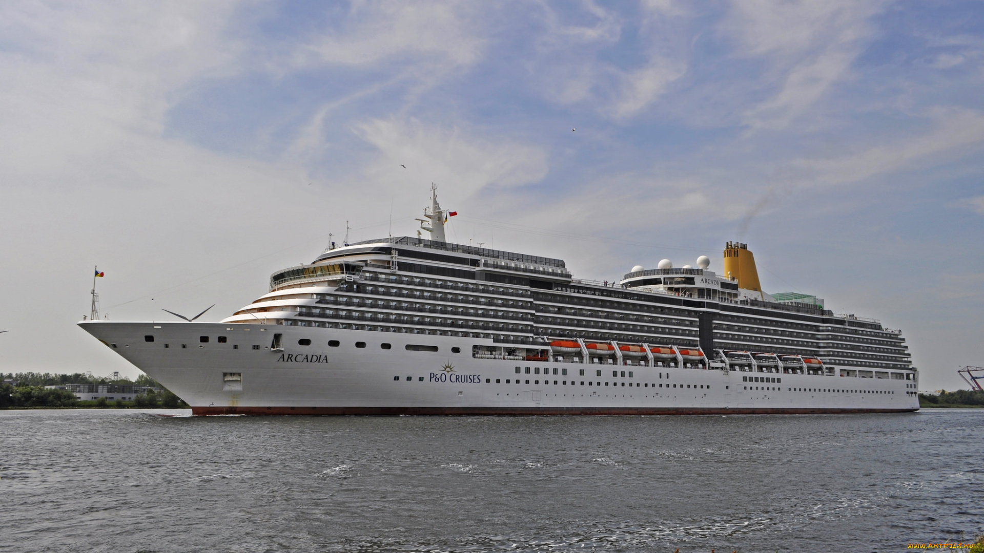 p&o, cruises, arcadia, корабли, лайнеры, круизный, лайнер