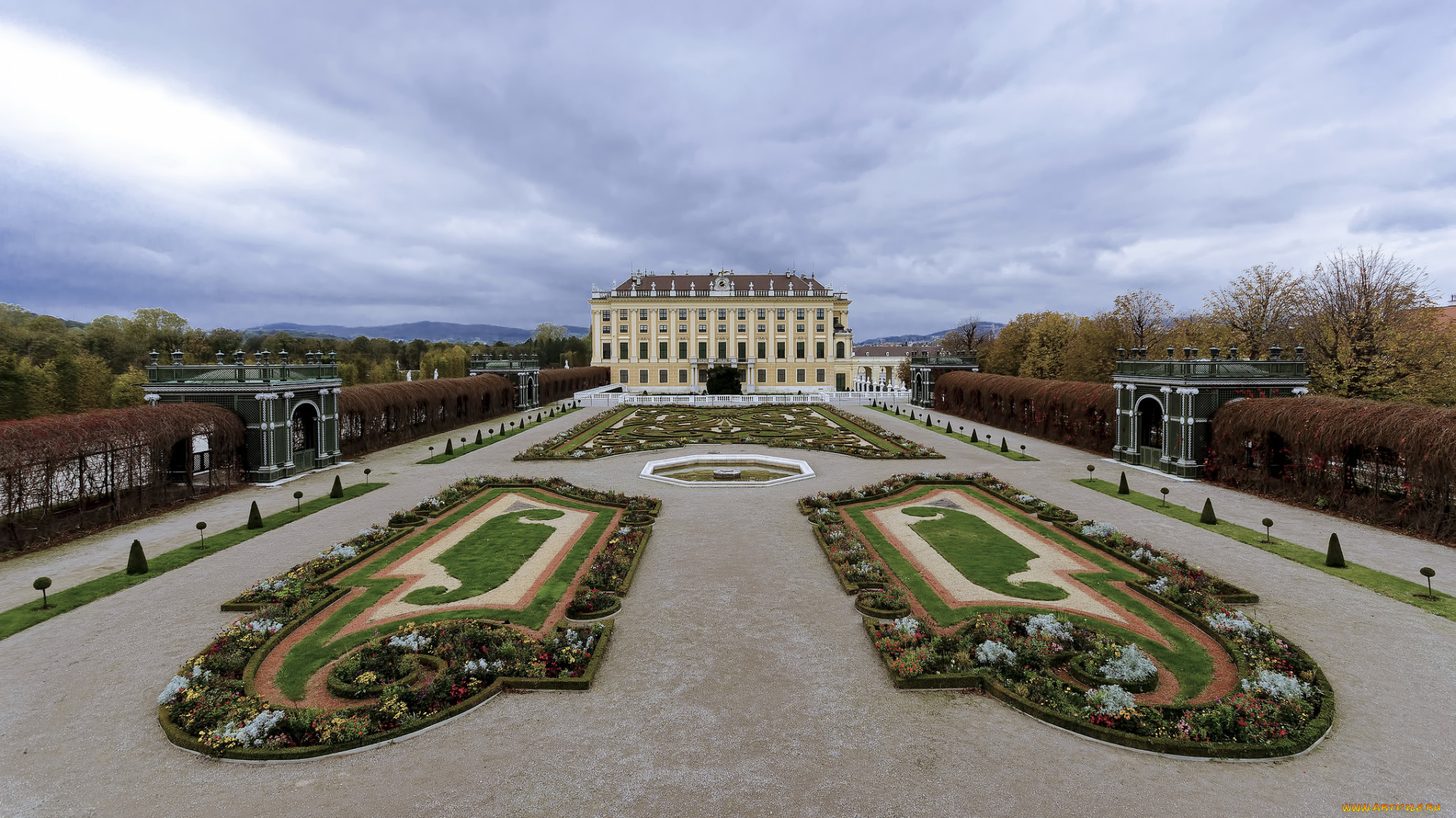 sch&, 246, nbrunn, , b&, 233, cs, -, wien, , austria, города, вена, , австрия, парк, дворец