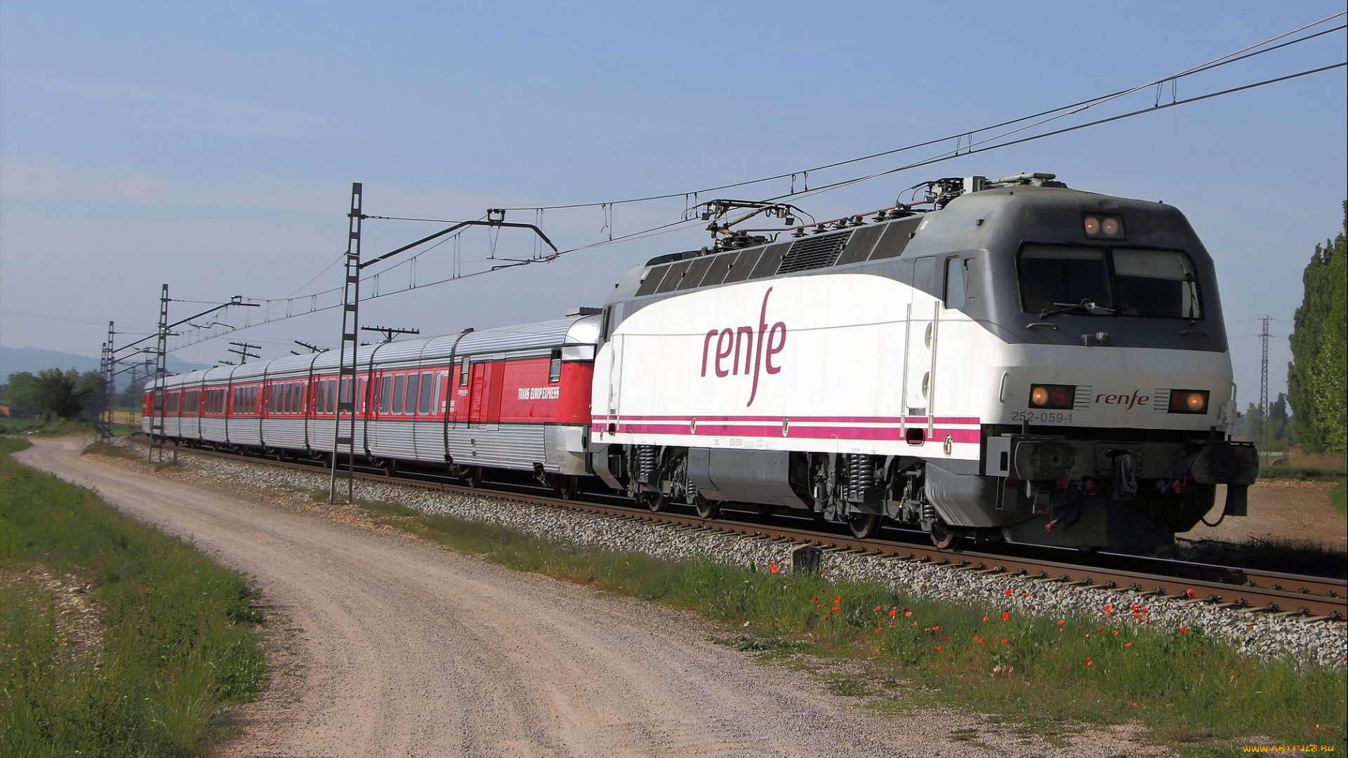 техника, электровозы, железная, дорога, рельсы, локомотив, состав