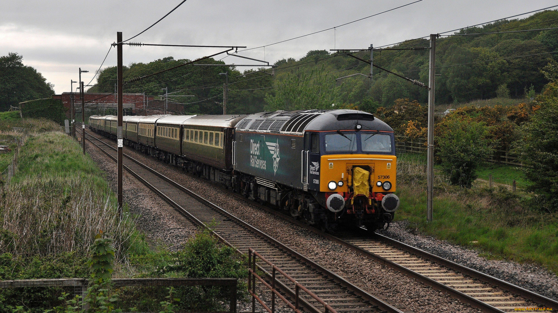 техника, поезда, железная, дорога, рельсы, локомотив, состав