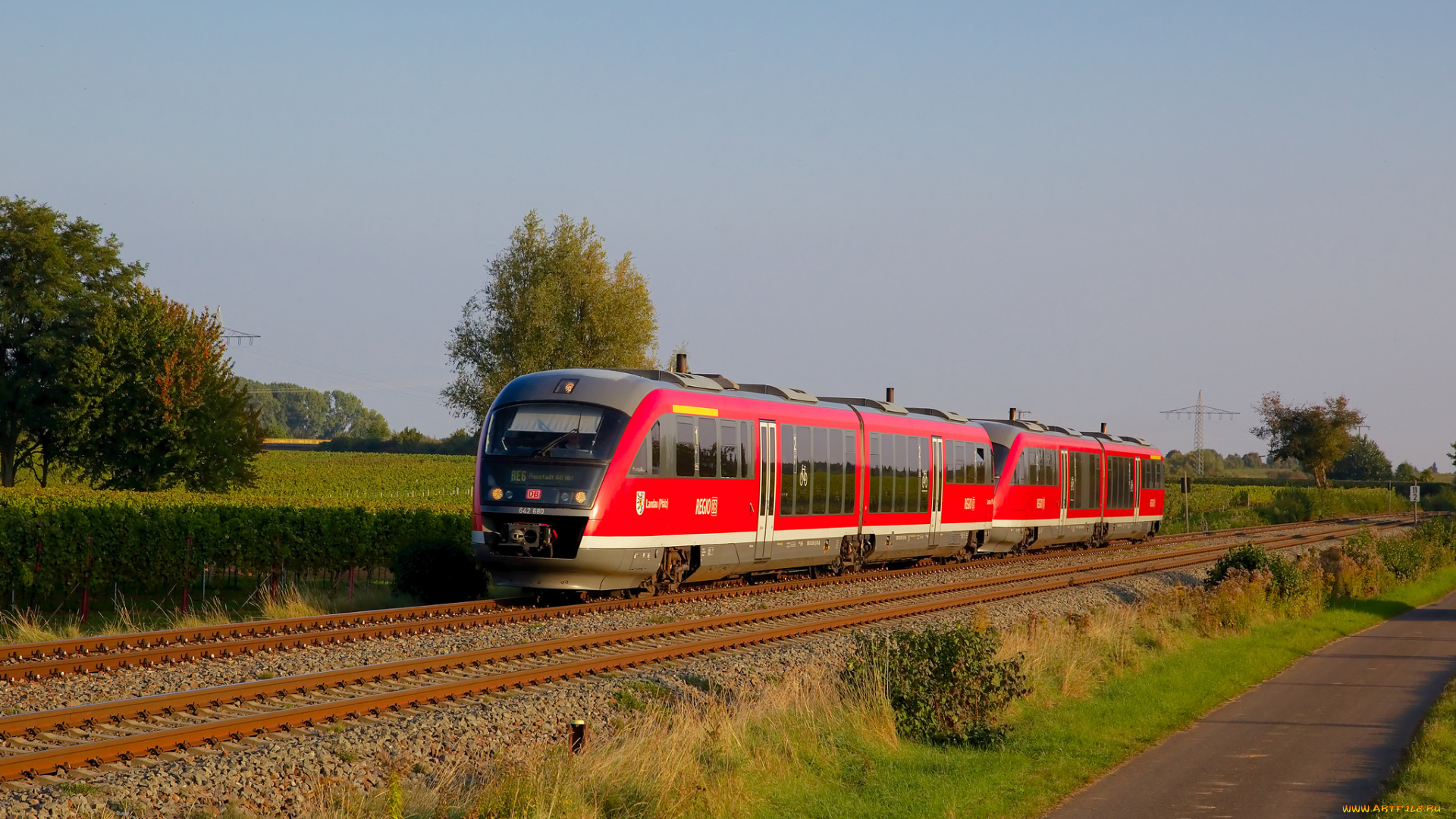 техника, поезда, железная, дорога, рельсы, локомотив, состав