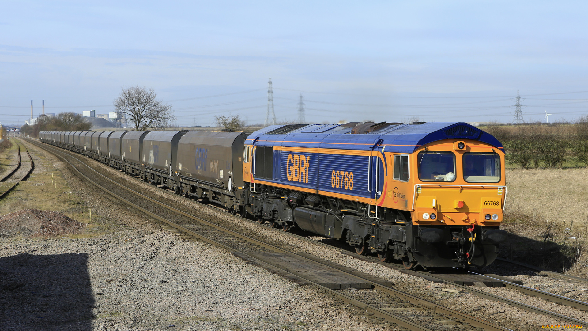 техника, поезда, железная, дорога, рельсы, локомотив, состав