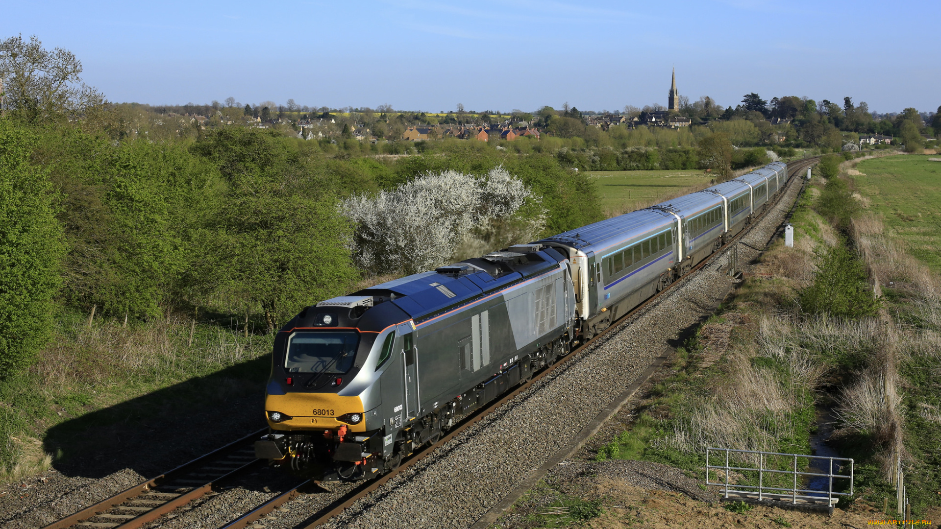 техника, поезда, железная, дорога, рельсы, локомотив, состав