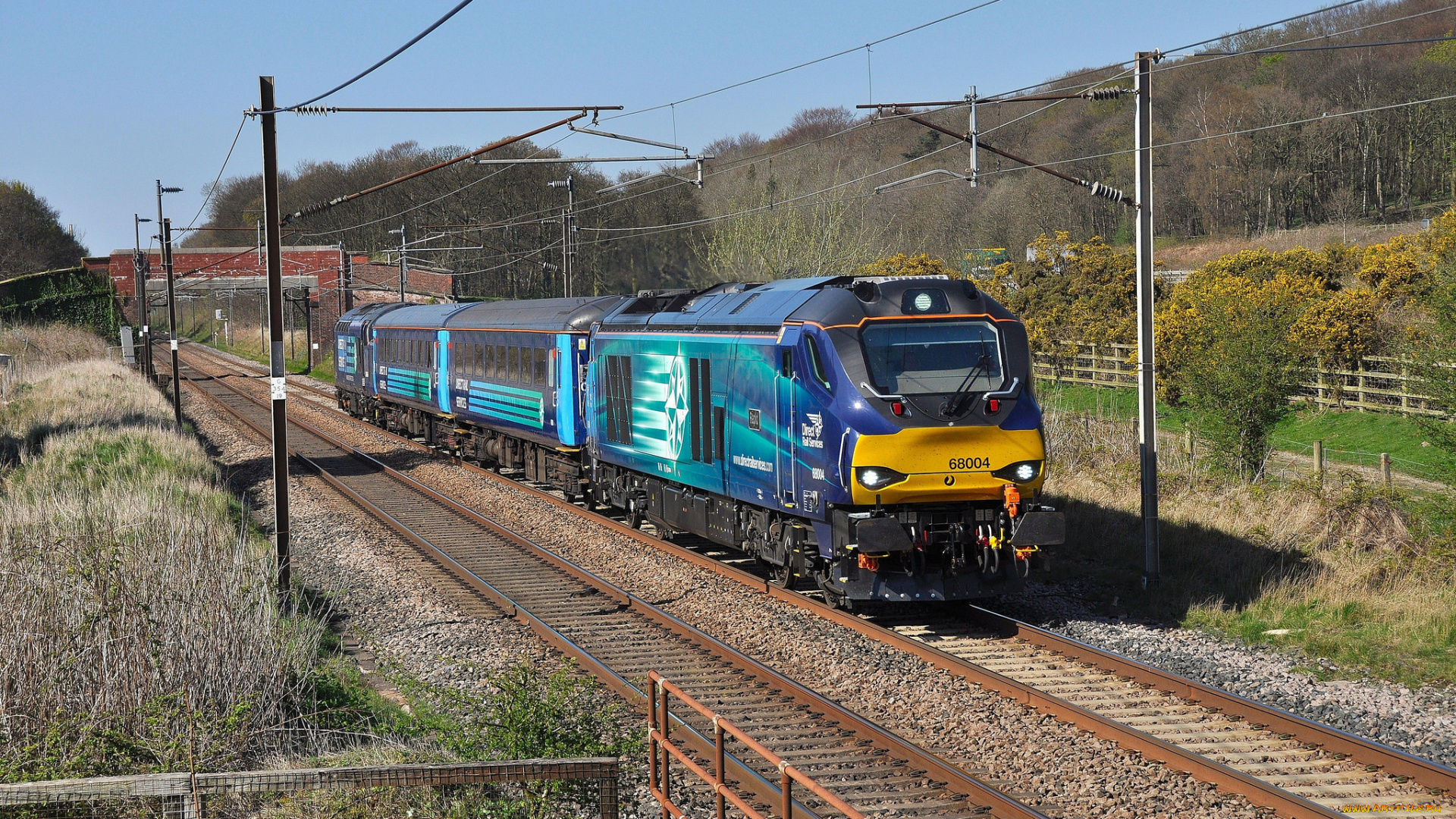 техника, поезда, железная, дорога, рельсы, локомотив, состав