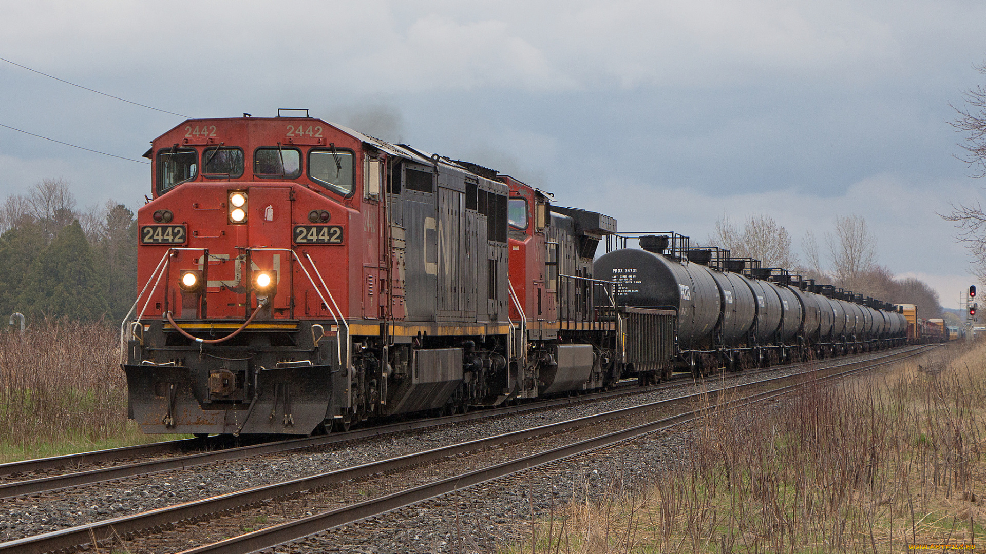 техника, поезда, железная, дорога, рельсы, локомотив, состав