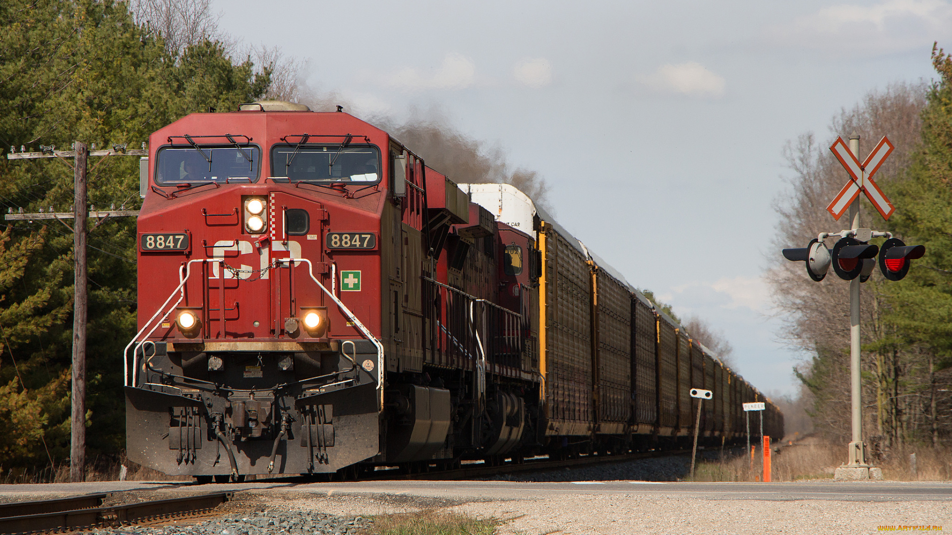 техника, поезда, железная, дорога, рельсы, локомотив, состав