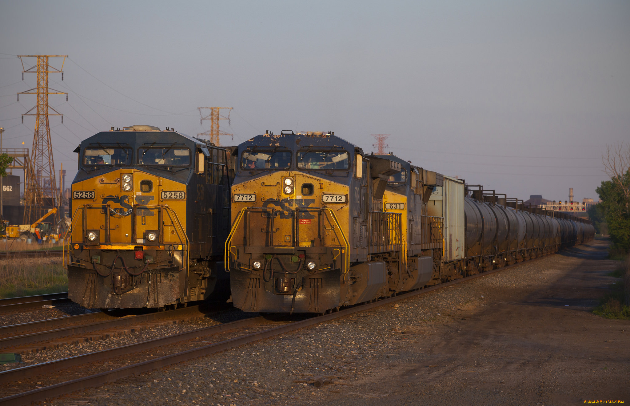 техника, поезда, железная, дорога, рельсы, локомотив, состав