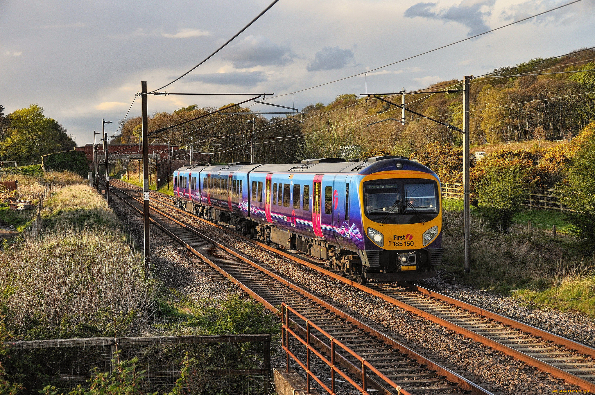 техника, поезда, железная, дорога, рельсы, локомотив, состав