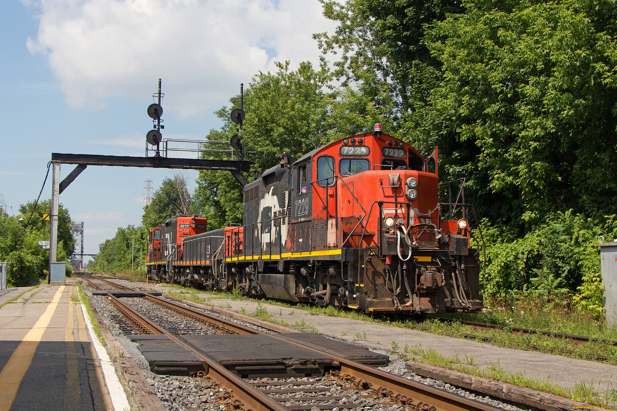 техника, поезда, железная, дорога, рельсы, локомотив, состав