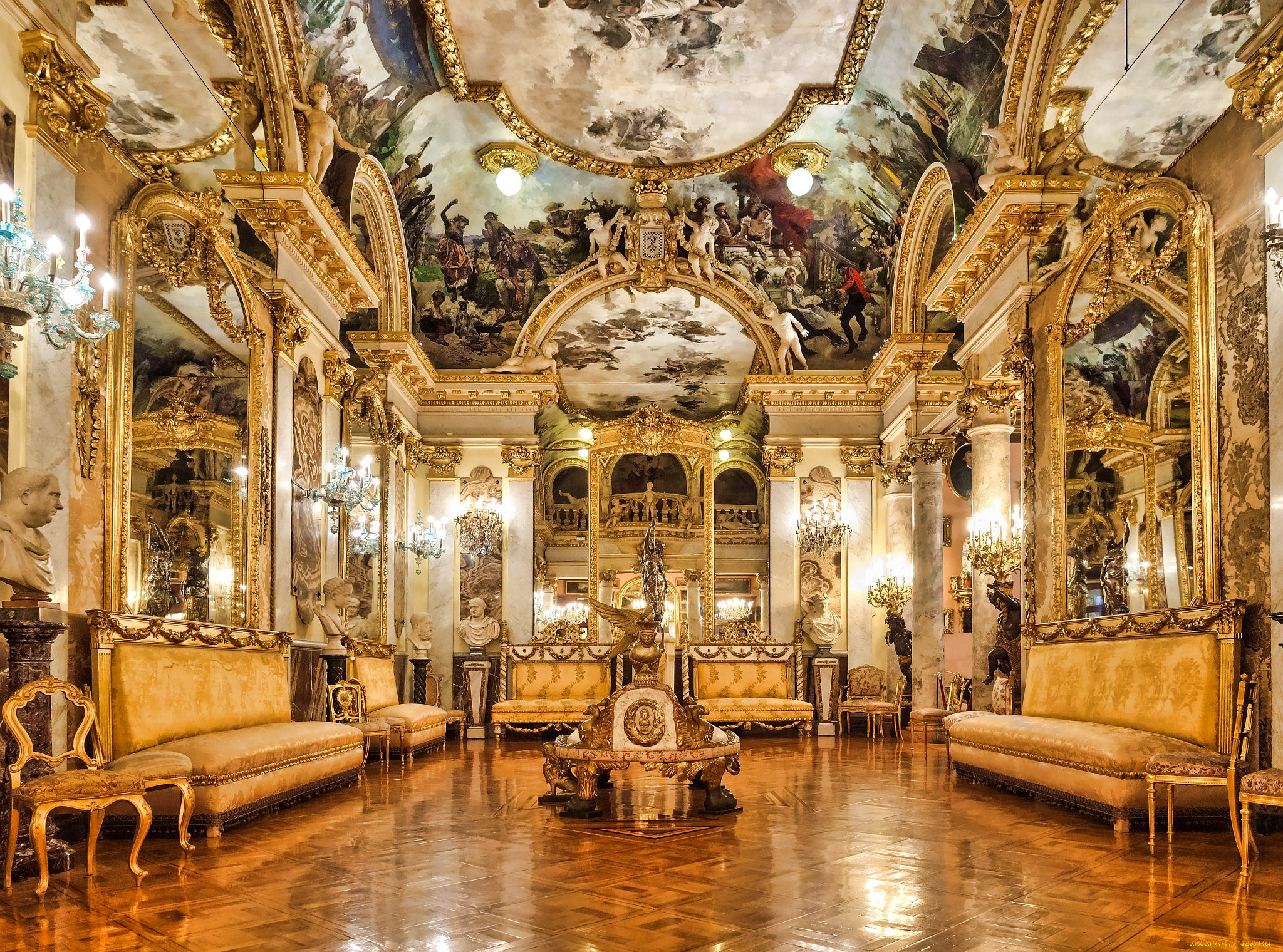 интерьер, дворцы, , музеи, дворец, убранство