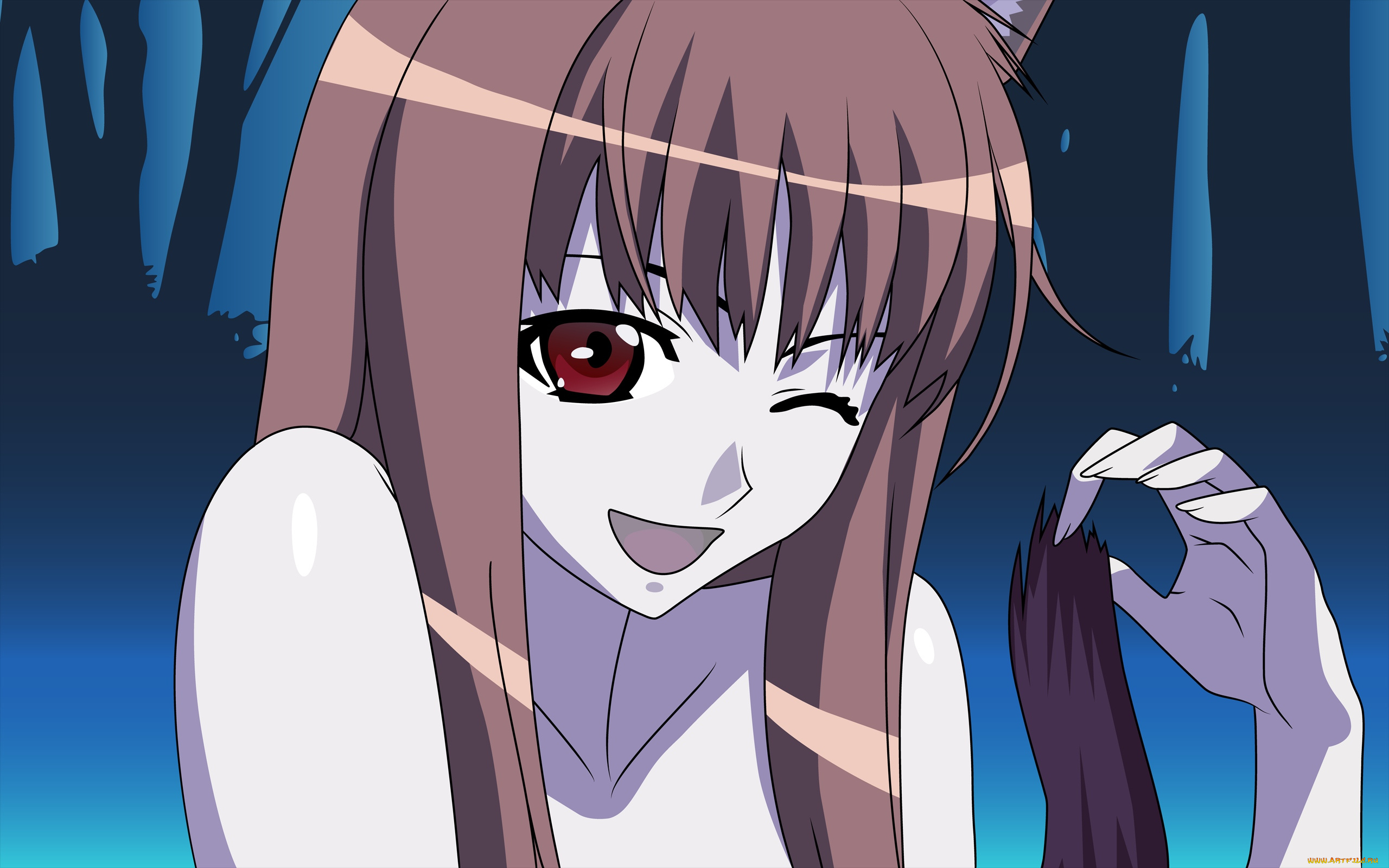 аниме, spice, and, wolf, арт, horo, spice, and, wolf, девушка