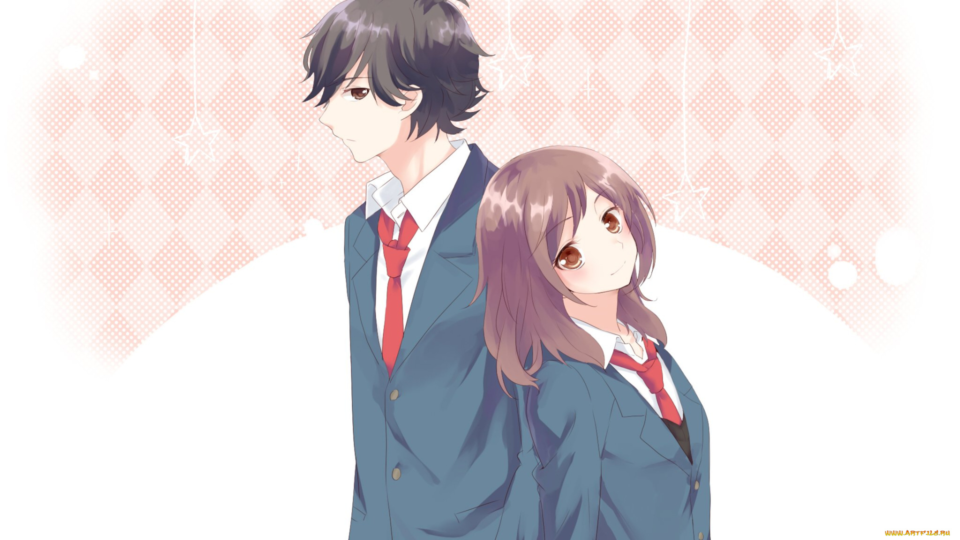 аниме, ao, haru, ride, пара