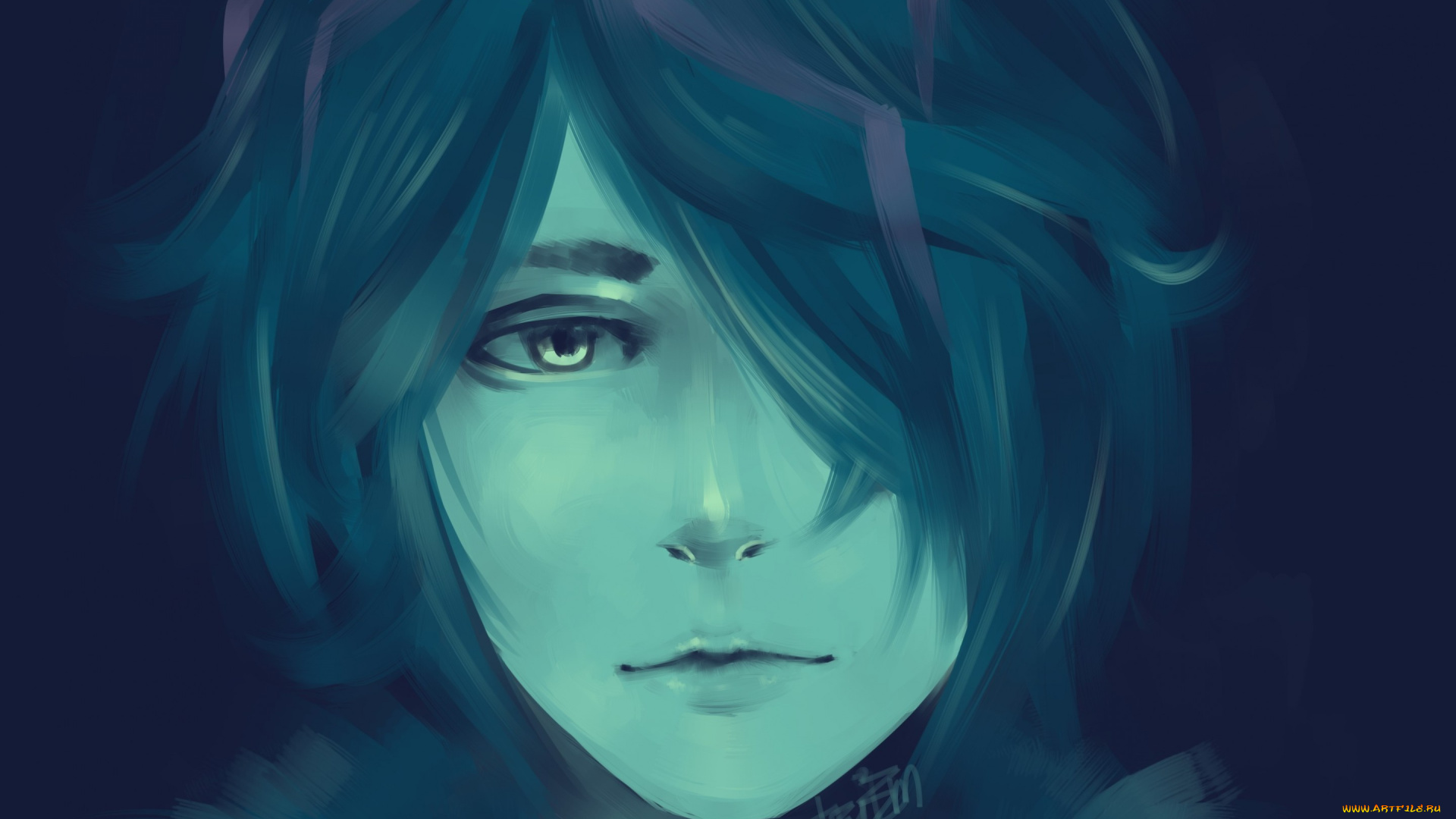 аниме, ib, игра, арт, kitashu, парень, garry