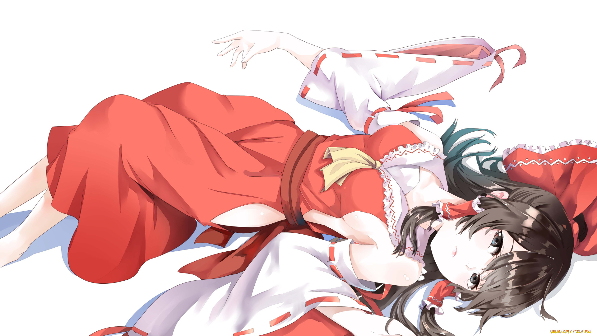 аниме, kantai, collection, hakurei, reimu
