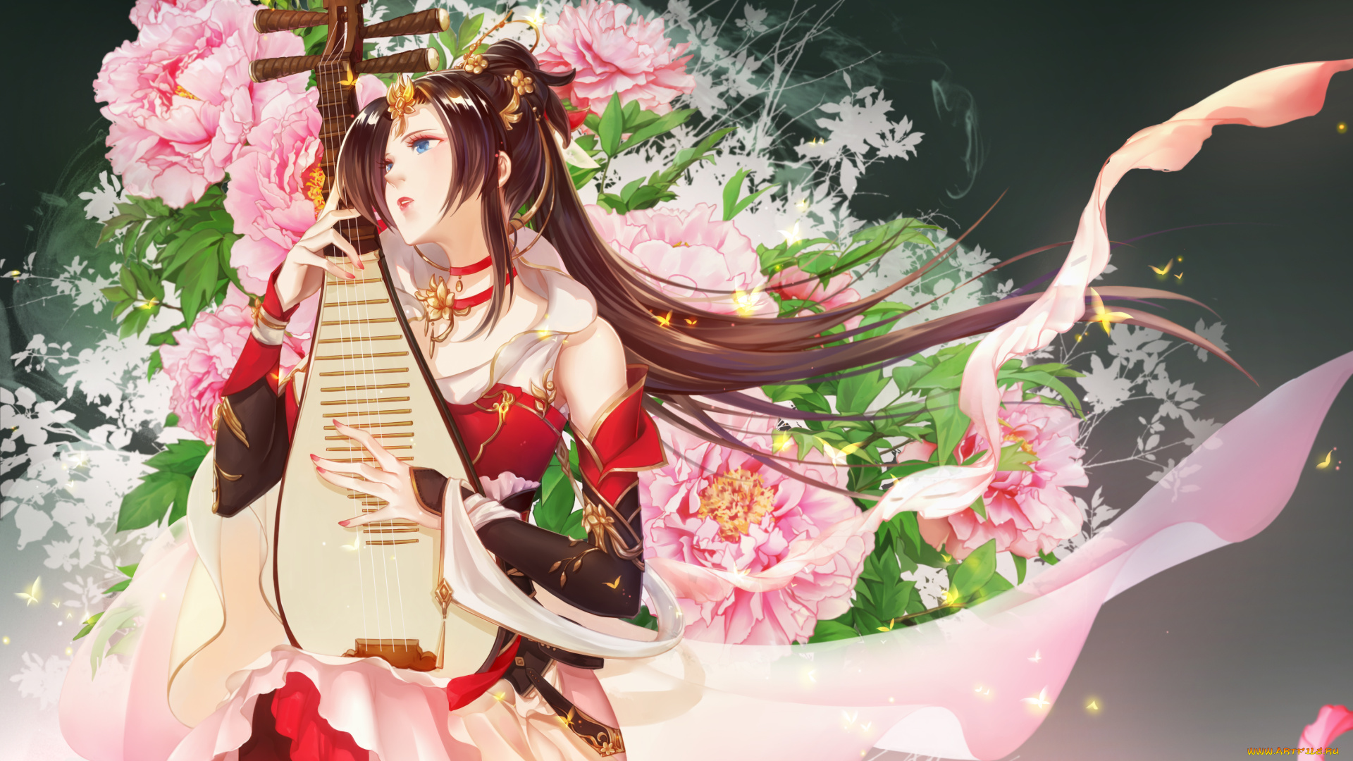 аниме, музыка, девушка