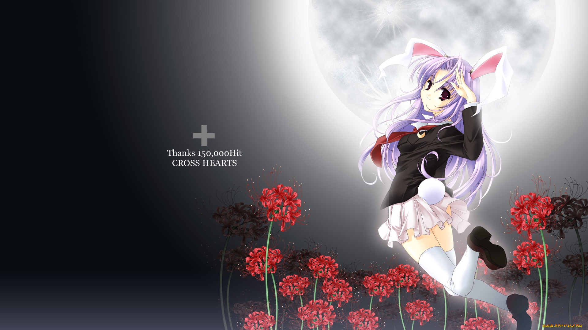 аниме, touhou, фон, взгляд, девушка