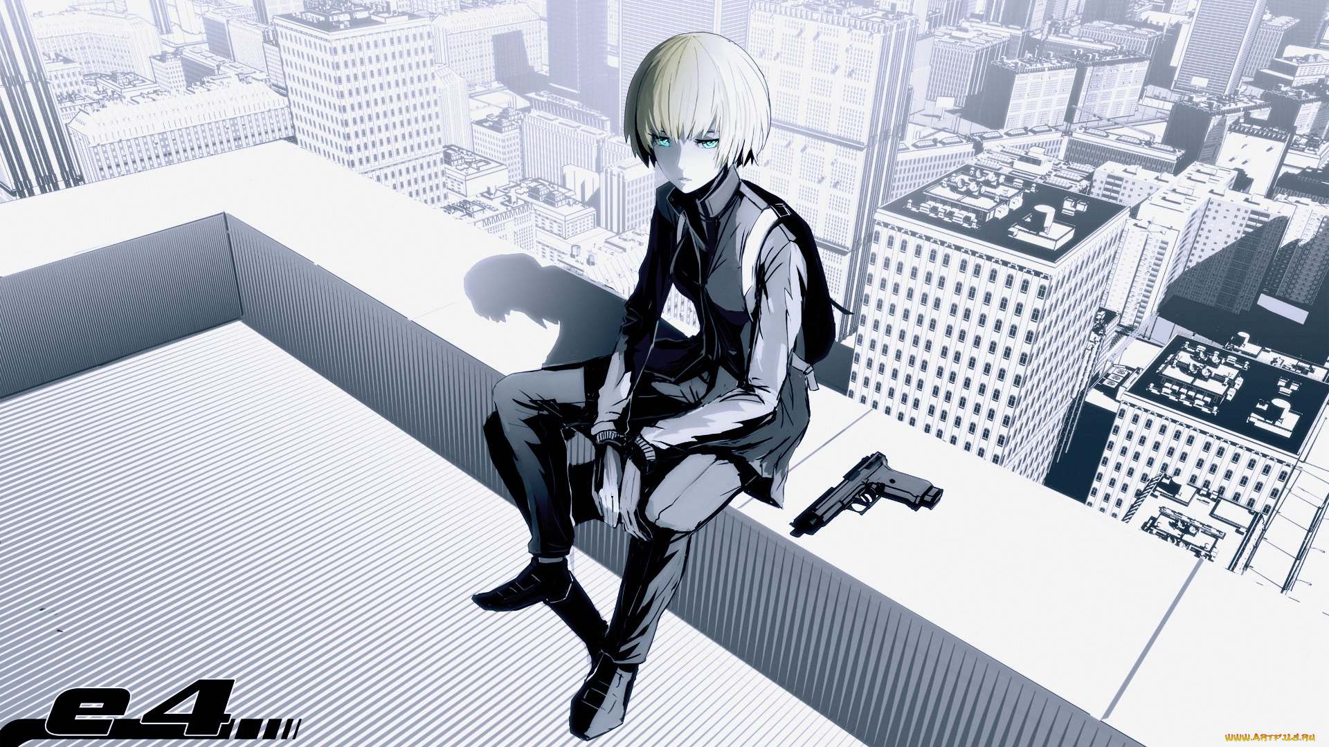 аниме, unknown, , другое, фон, взгляд, девушка