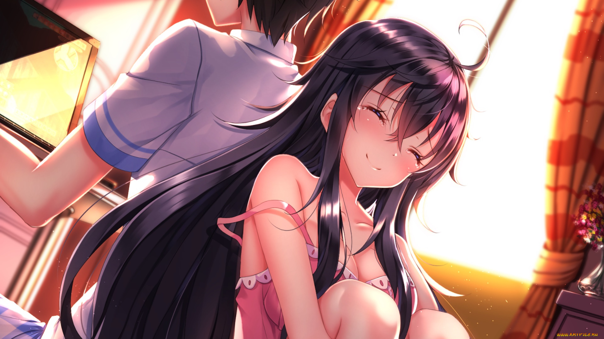 netoge, no, yome, wa, onnanoko, ja, nai, to, omotta, , аниме, фон, девушка, взгляд