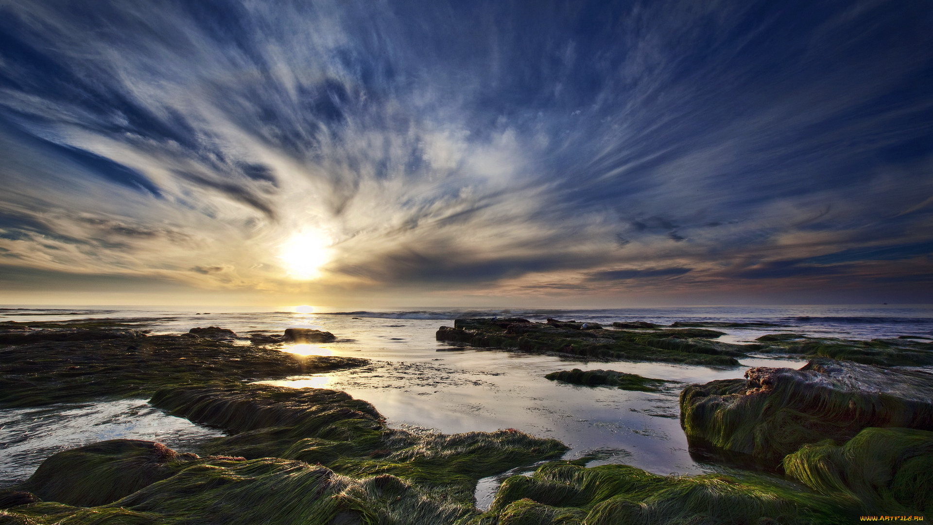 природа, восходы, закаты, пейзаж, море, закат