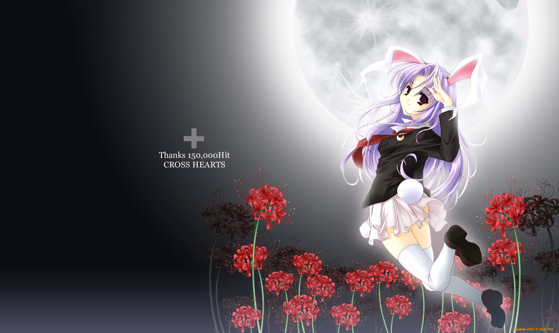 аниме, touhou, фон, взгляд, девушка