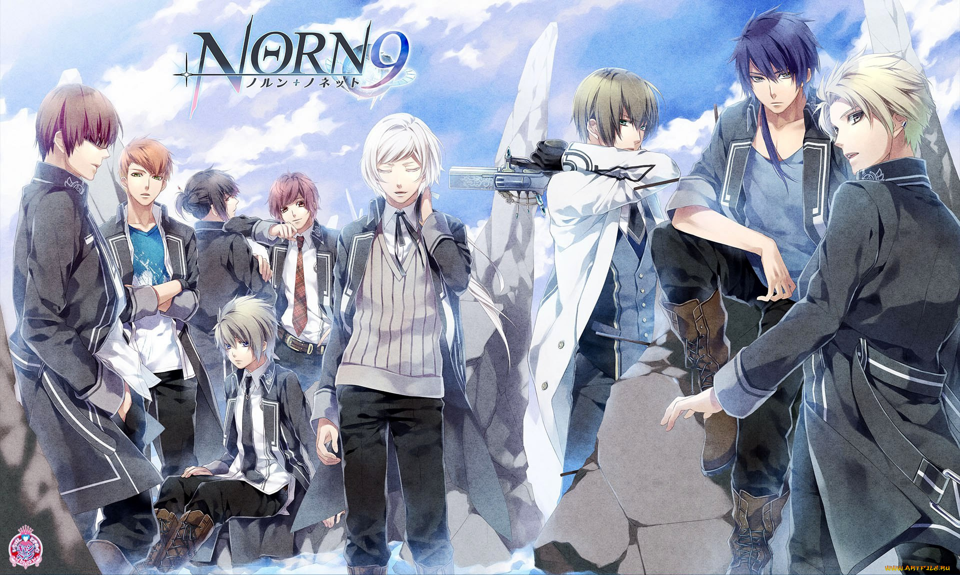 аниме, norn9, парень