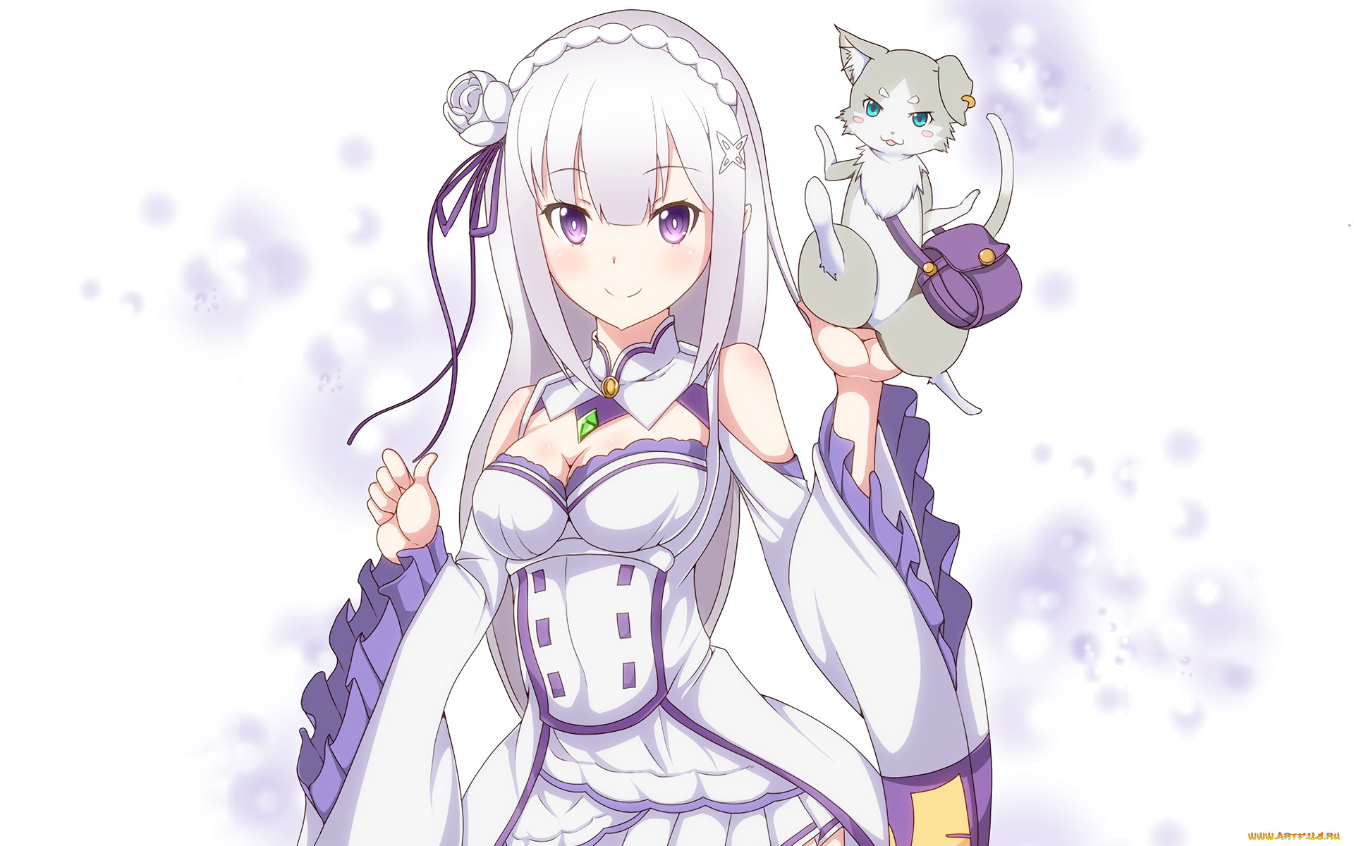 аниме, re, , zero, kara, hajimeru, isekai, seikatsu, взгляд, девушка, фон