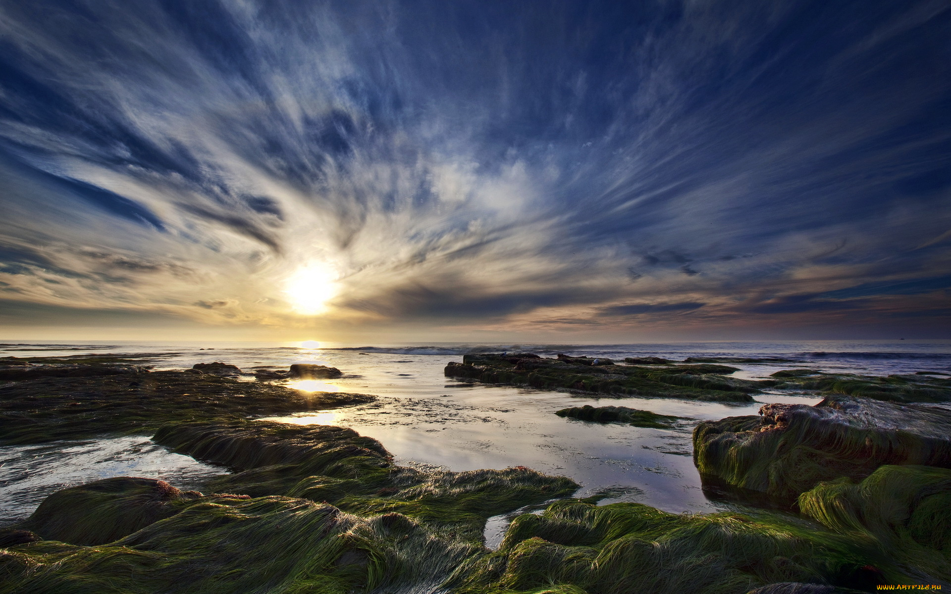 природа, восходы, закаты, пейзаж, море, закат