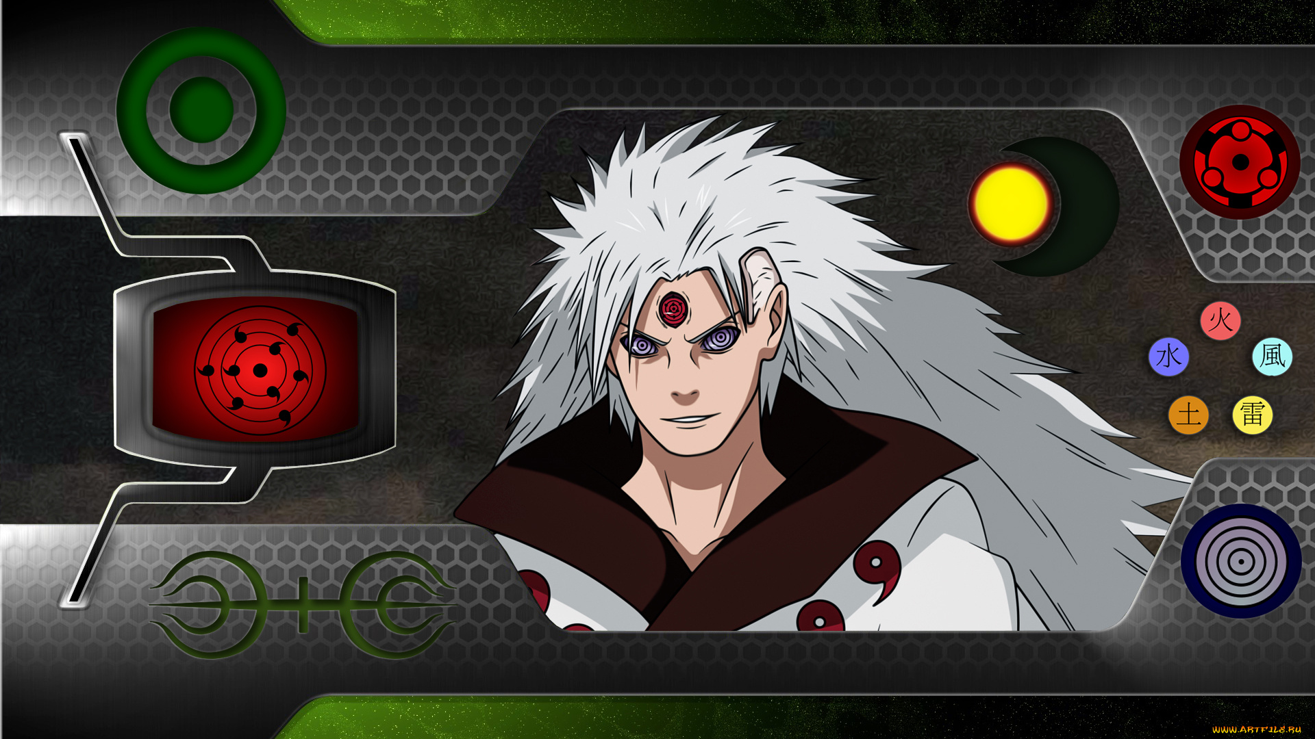 аниме, naruto, учиха, глаза, мадара