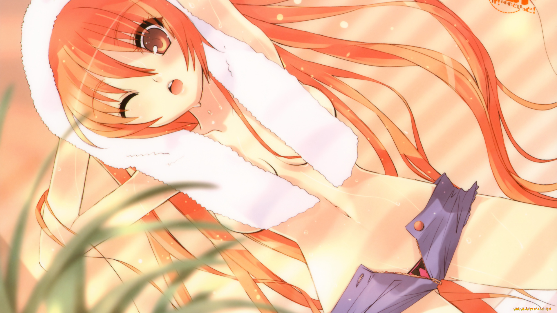 аниме, shakugan, no, shana, девушка, рыжая, капюшон, шорты