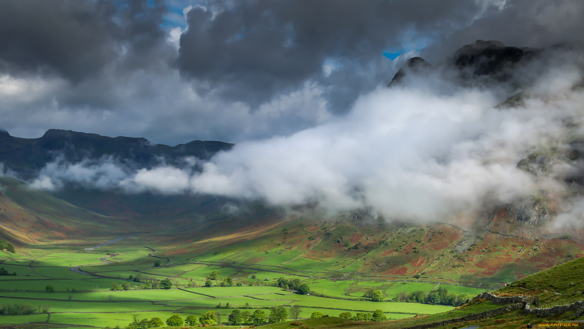 природа, горы, равнина