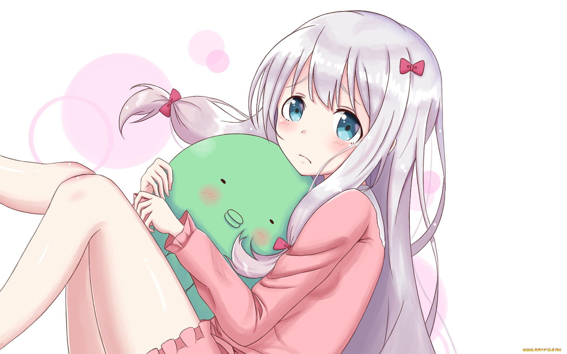 аниме, eromanga-sensei, фон, взгляд, девушка