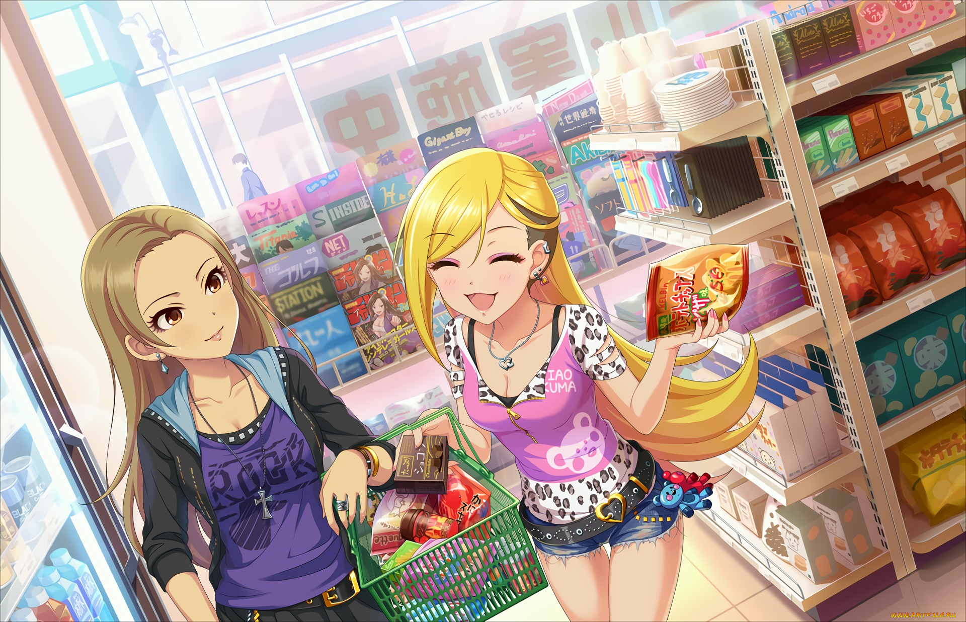 аниме, idolm@ster, фон, взгляд, девушка