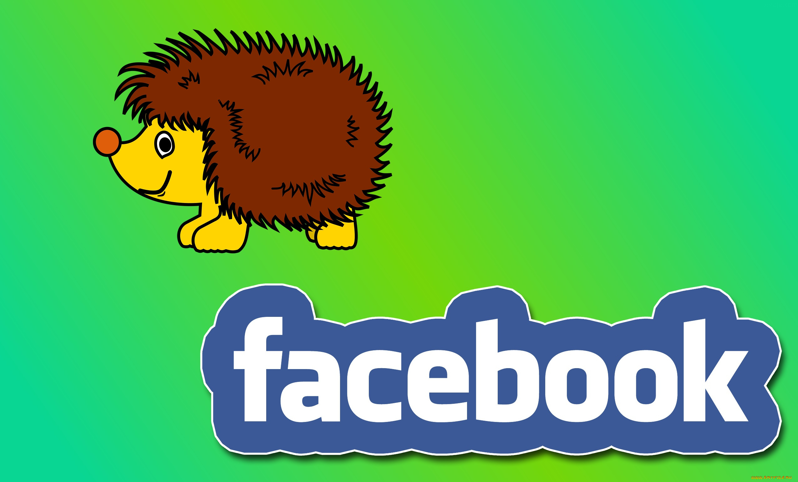 компьютеры, facebook, фон, логотип