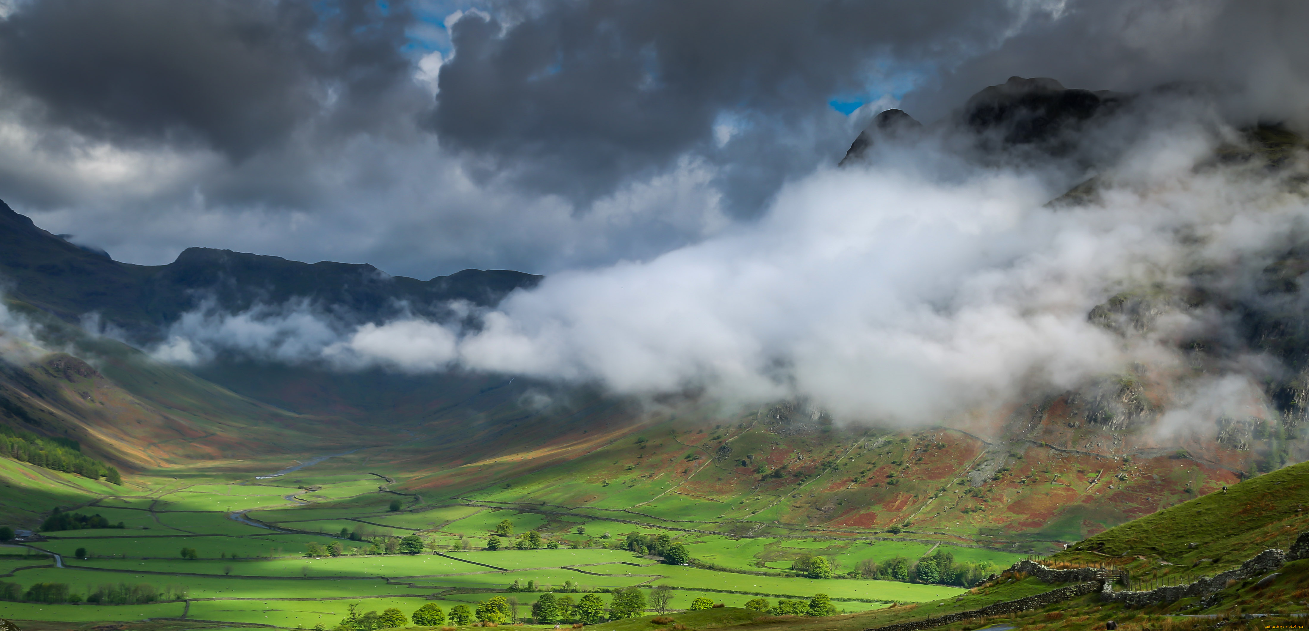 природа, горы, равнина