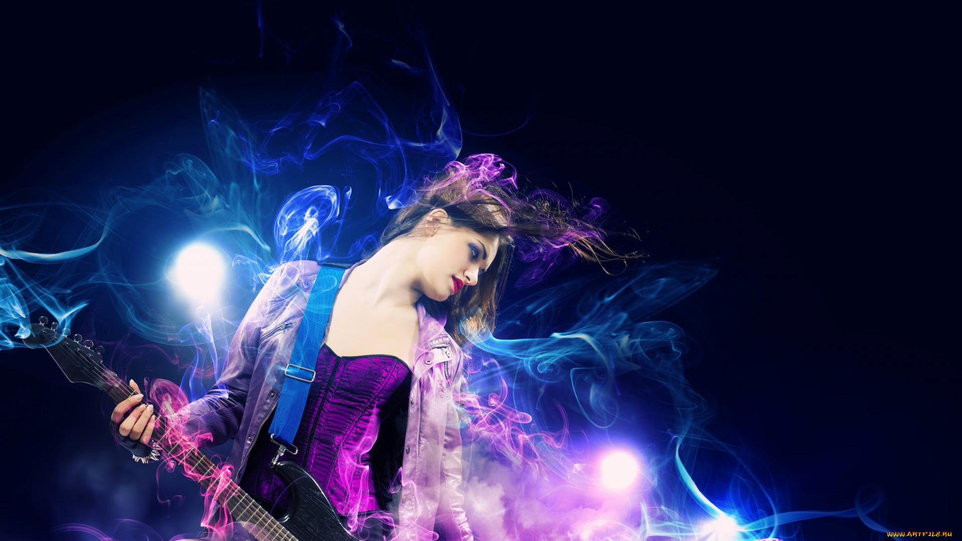 музыка, -другое, девушка, гитара