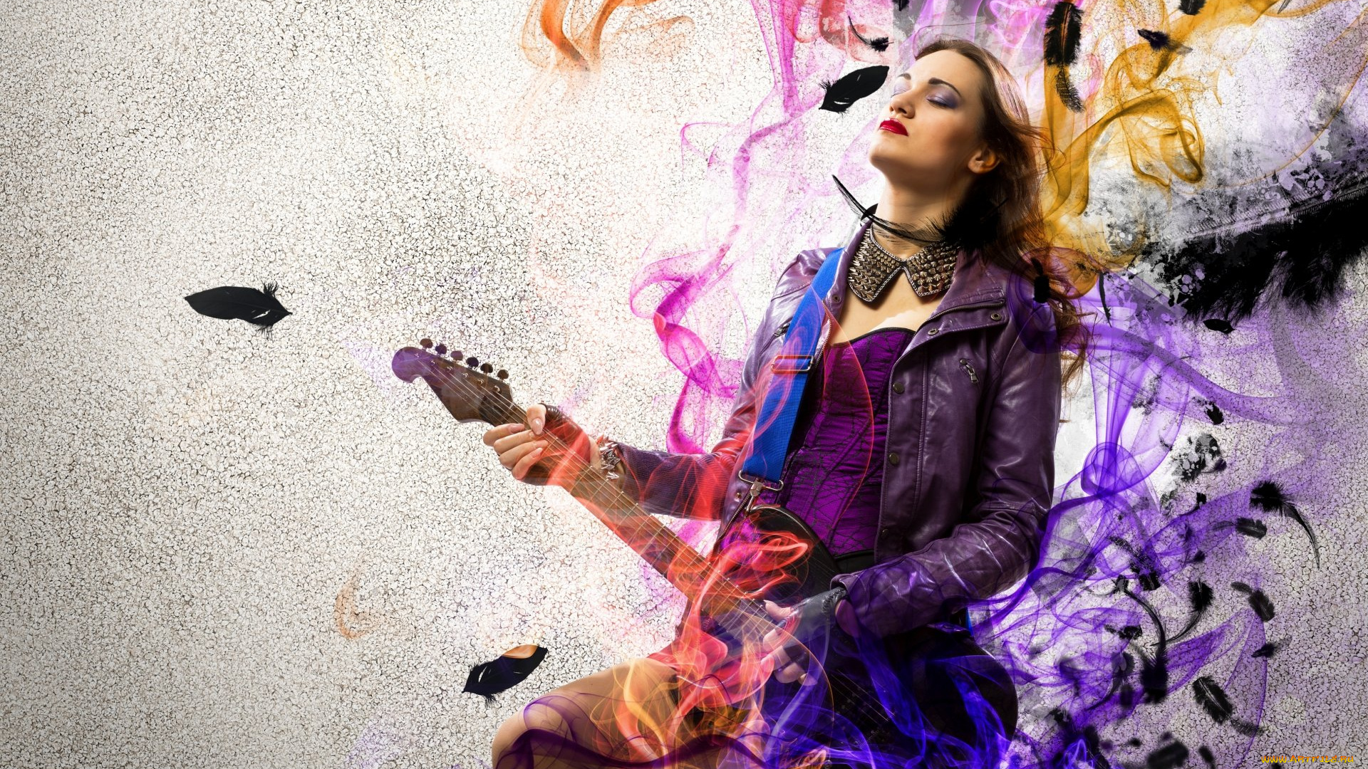 музыка, -другое, девушка, гитара