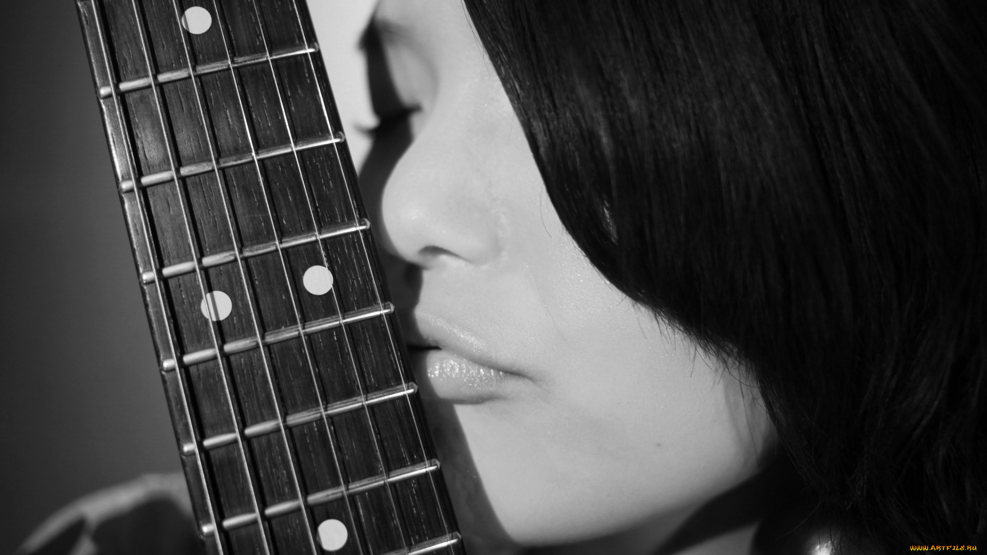 музыка, -другое, девушка, струны, лицо