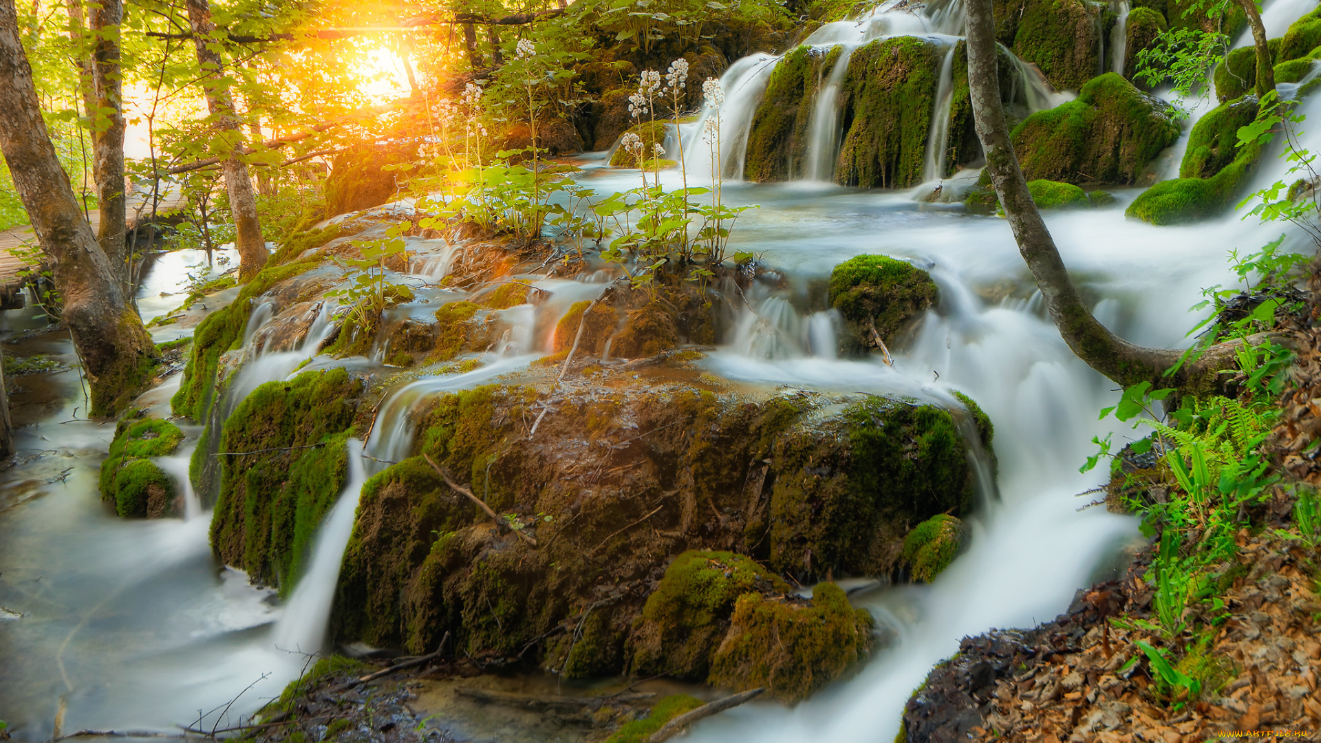 природа, водопады, простор