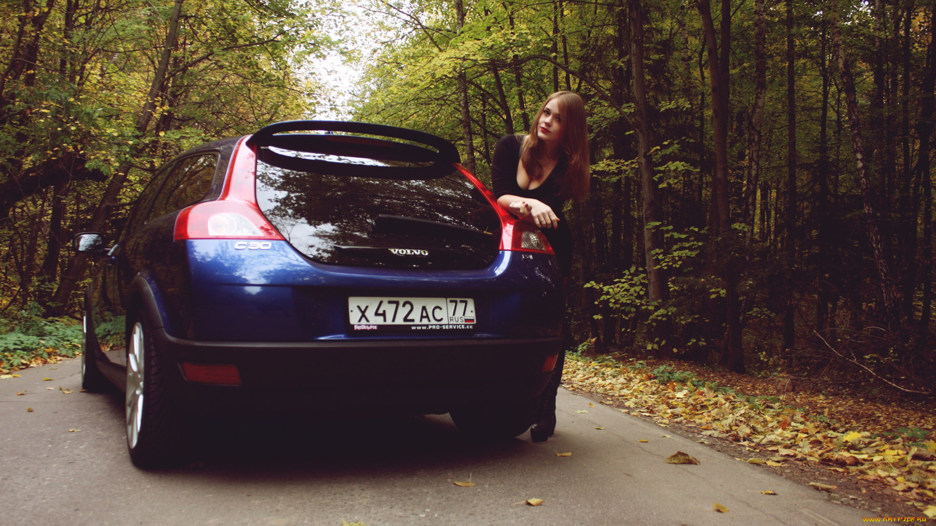 автомобили, -авто, с, девушками, volvo, c30
