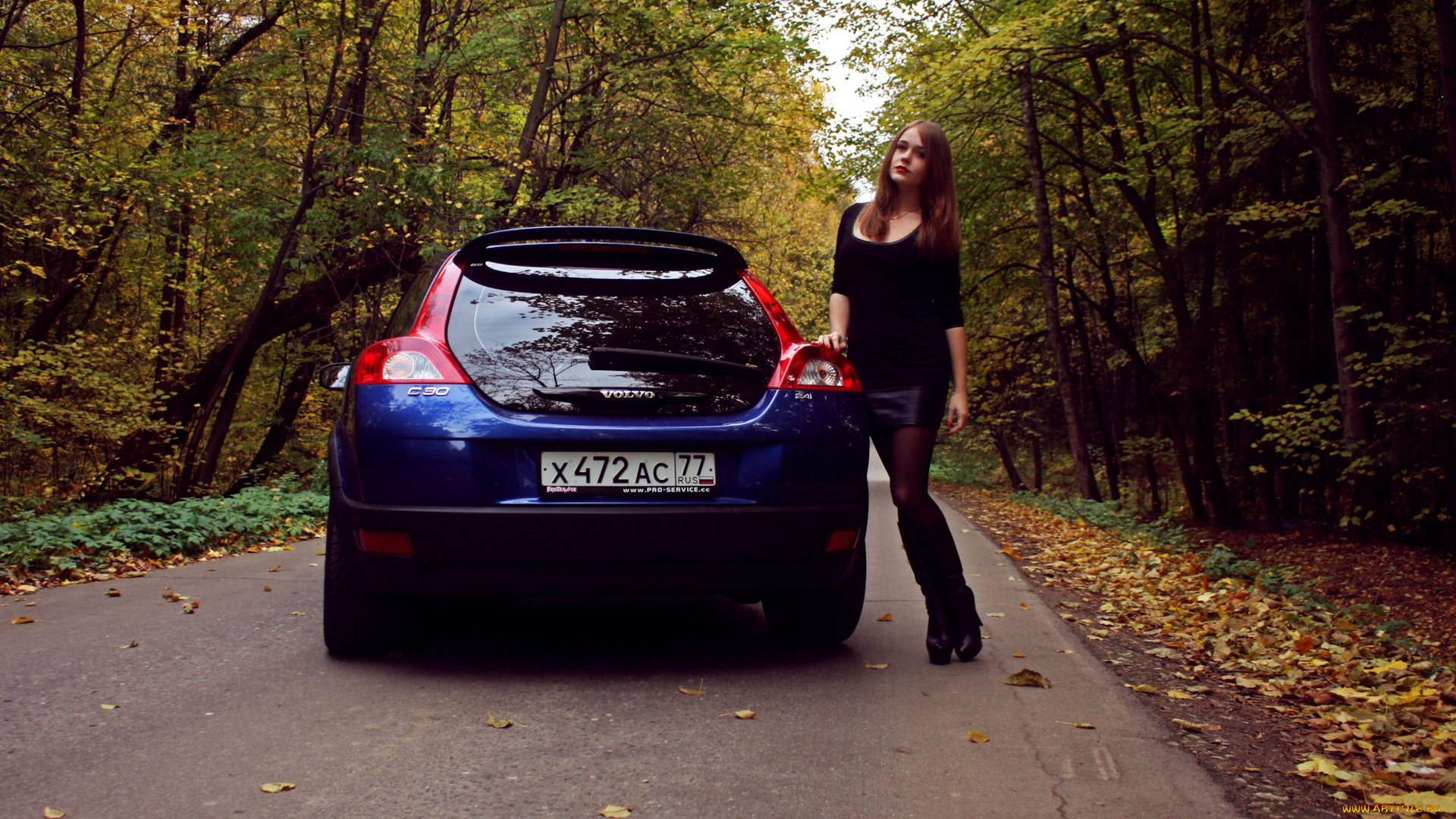 автомобили, -авто, с, девушками, volvo, c30